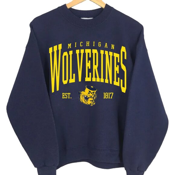 NCAA Michigan Wolverines Sweatshirt University of Michigan Varsity Teams Shirt - Picture 2 of 3